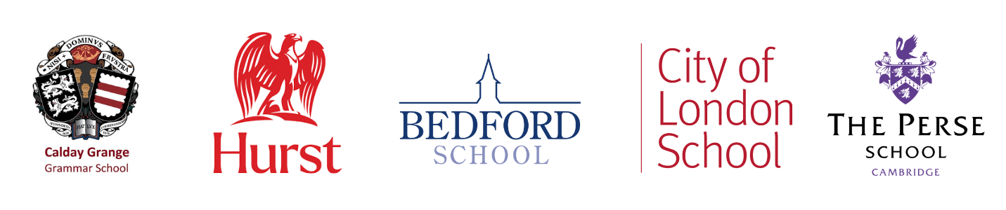 Participating schools: Calday Grange Grammar School, Hurst, Bedford School, City of London School and The Perse School.